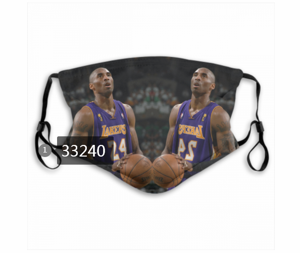 2021 NBA Los Angeles Lakers #24 kobe bryant 33240 Dust mask with filter